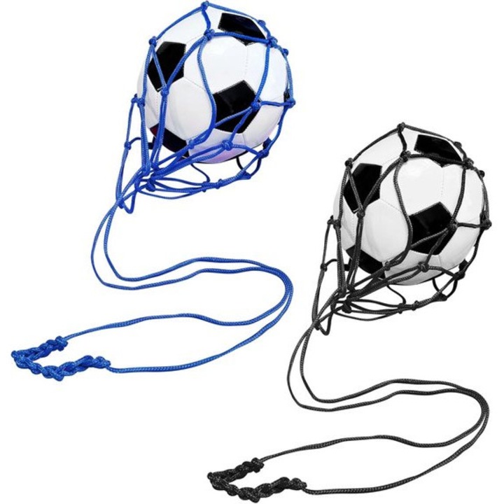 2 db fociedzés kiegészítő szett, bungee, háló, 65cm, fekete-kék