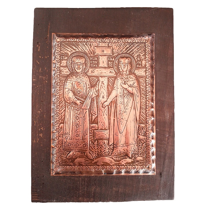 Медна Икона Свети Свети Константин и Елена Орешак