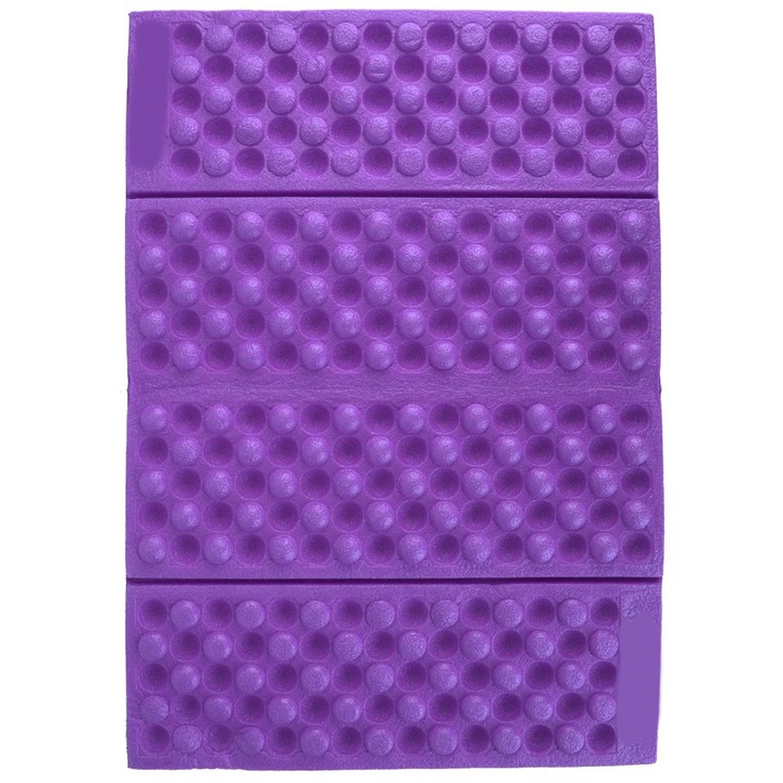 Saltea pliabila camping, spuma XPE, impermeabila, multicolor, 38x27x1cm