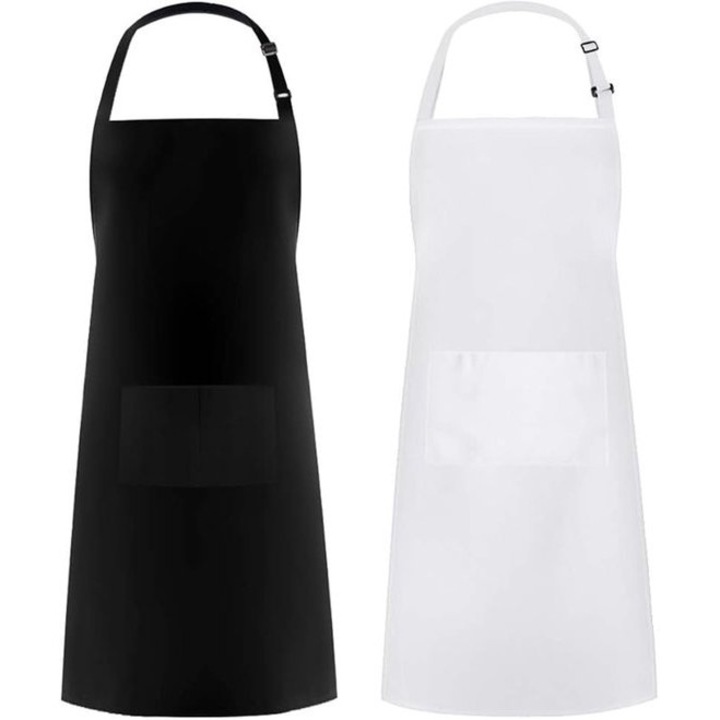 Sort bucatarie ajustabil, poliester, negru-alb, 80x65cm, rezistent la ulei si apa