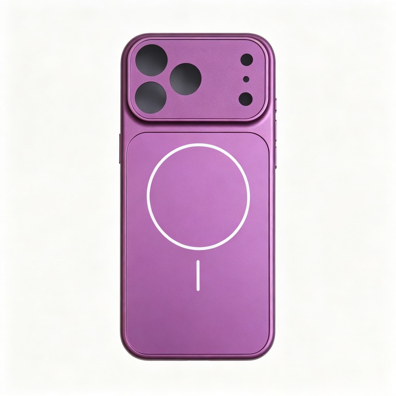 Husa telefon ultra-subtire magnetica mata, protectie lentila sticla Corning, pentru iPhone 16 Pro Max