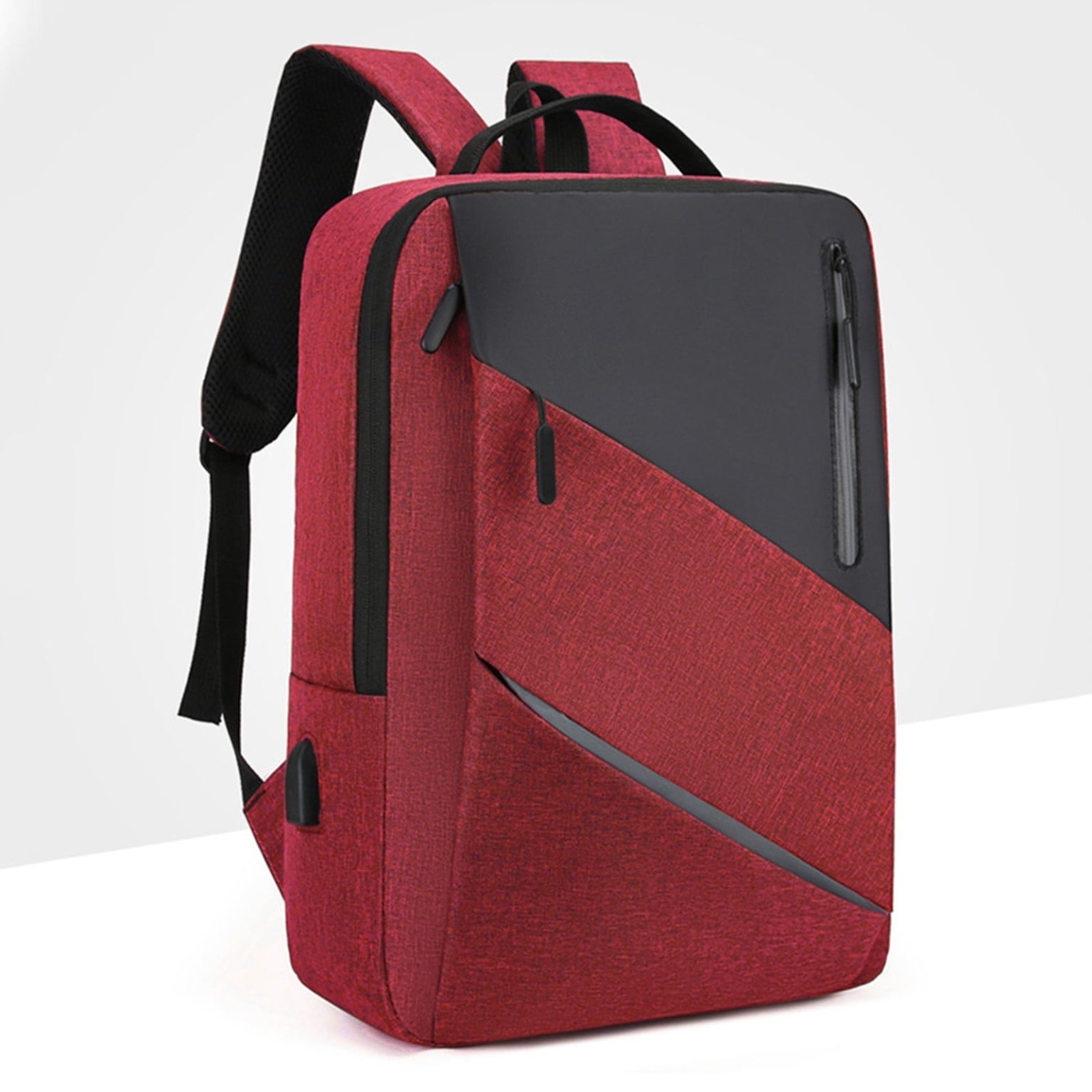 Rucsac laptop business slim rezistent la apa negru 45x30x13cm USB