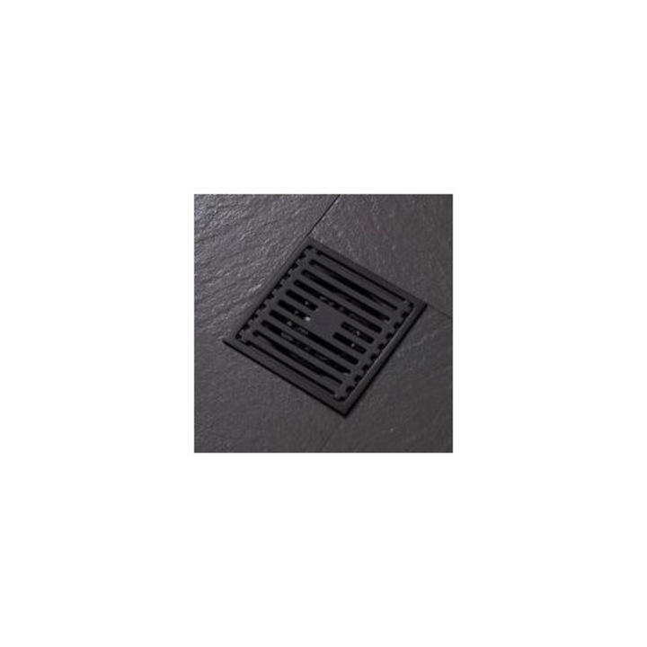 Rozsdamentes acél padlóösszefolyó rendszer, kivehető szűrő, 2mm, 15x15cm