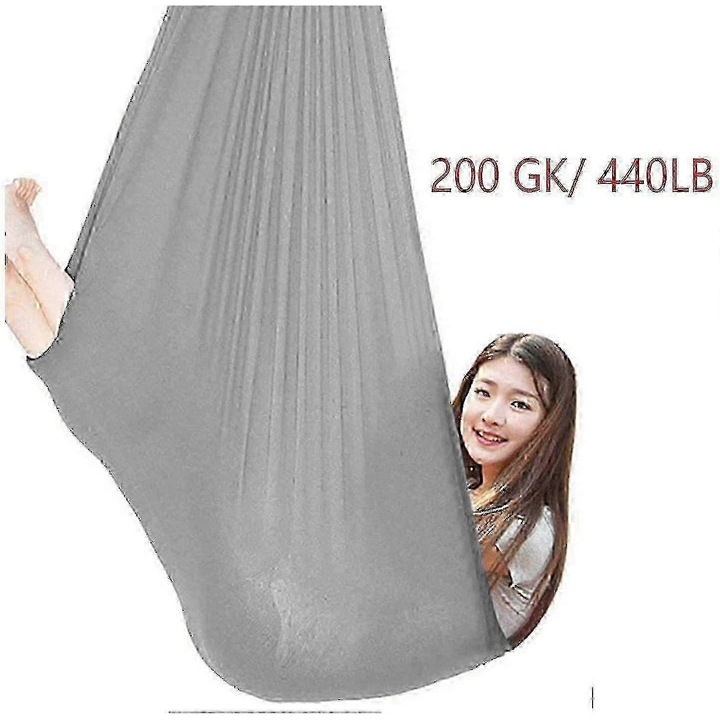 Сензорна люлка хамак за йога 100x280см кралско синьо