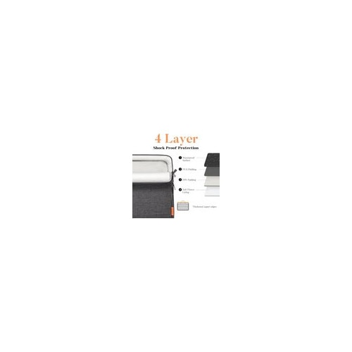 Husa laptop 17-18 inch, protectie 4 straturi, gri, 42x28.5x3.3cm