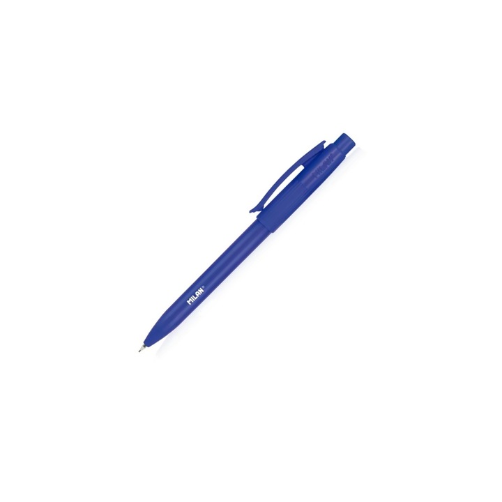 Creion mecanic PL1 0.7 mm mina HB, cu radiera extra-lunga integrata si mecanism de rotire, corp Albastru, pentru precizie si confort in scris la scoala si birou. MILAN sku11
