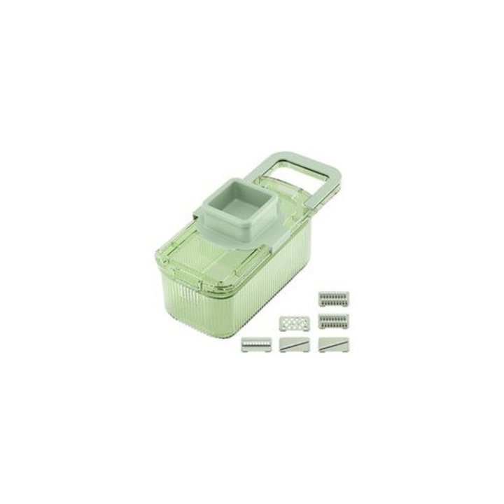 Taietor manual legume multifunctional cu recipient transparent detasabil