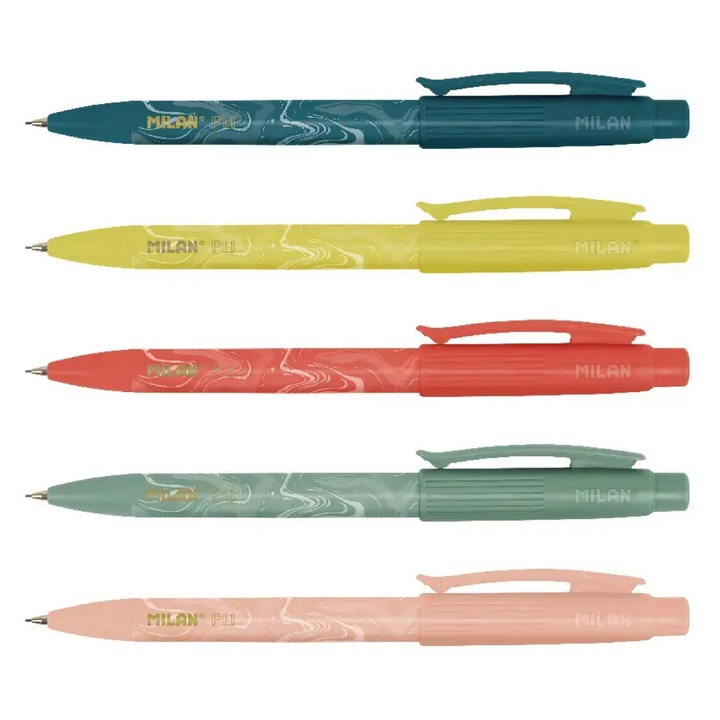 Creion mecanic Lava cu mina HB 0.5 mm, radiera extra-lunga integrata cu sistem de rotire, design ergonomic, ideal pentru notite fine, schite detaliate si desen tehnic MILAN sku28