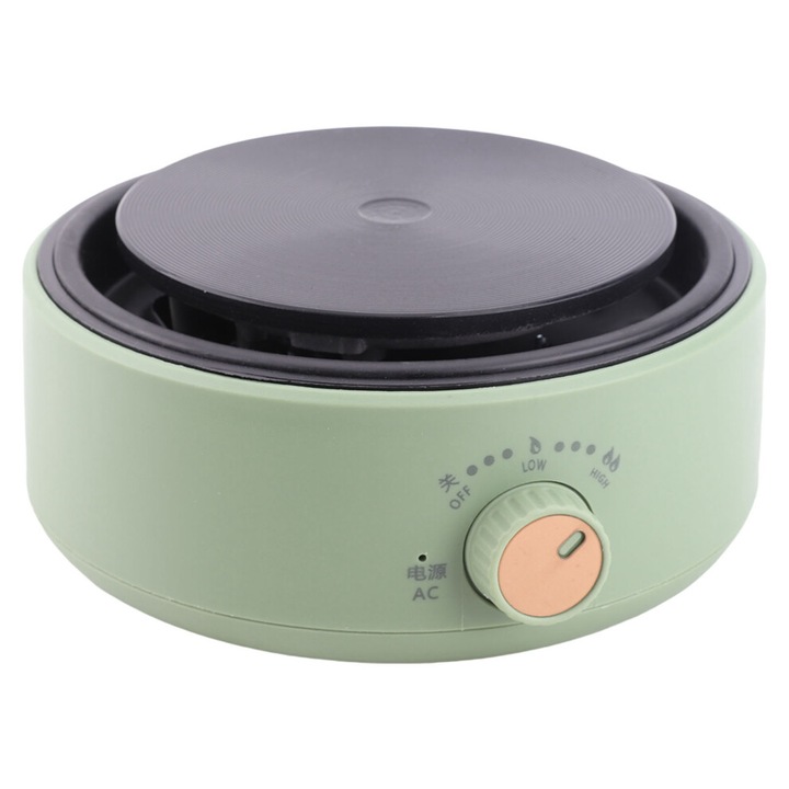 Plita electrica pentru ceai multifunctionala, ABS, 1500g, verde