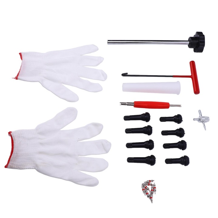 Set 24 unelte schimbare valve roti, negru, 24 piese