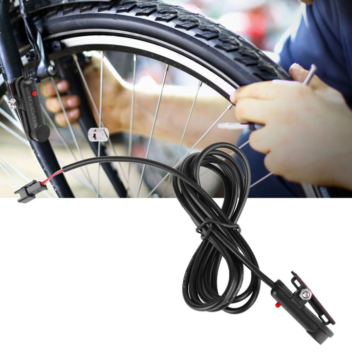 Külső mágneses sebességérzékelő elektromos kerékpárhoz és rollerhez, fekete, 186cm