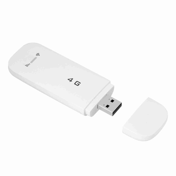 USB 4G LTE WiFi hotspot adapter, hordozható, fekete, 95x35x12mm