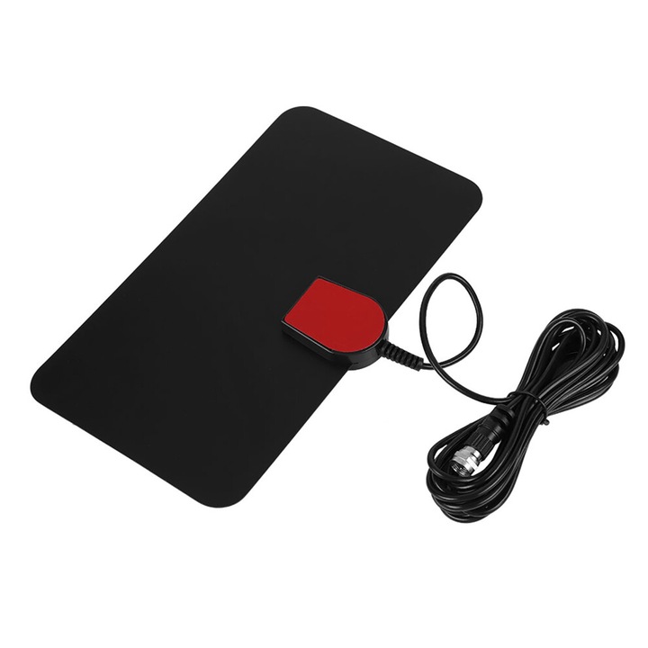 Digitális beltéri TV antenna 1080P 4K FULL HD fekete 21x12cm szett