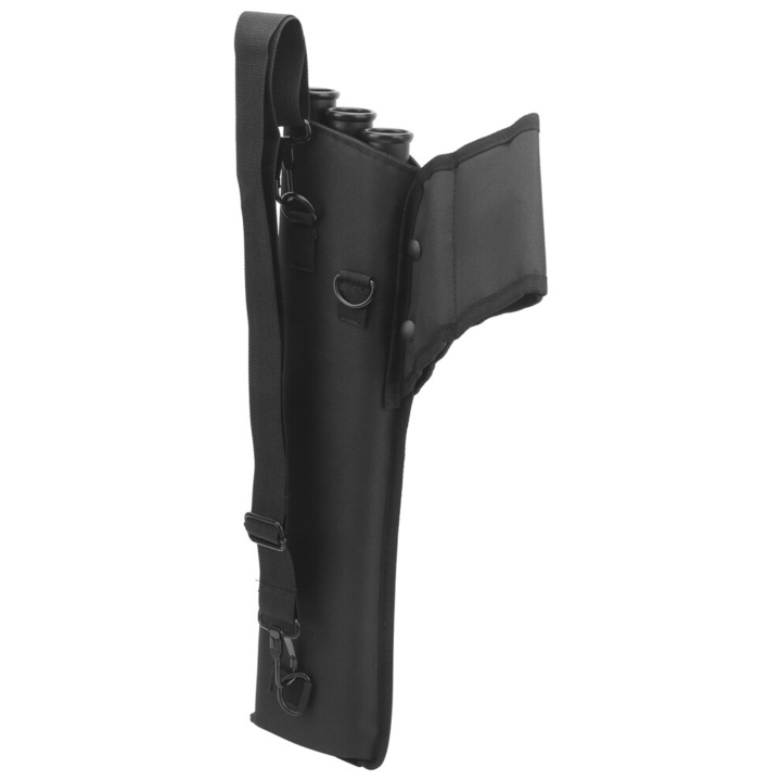 Hordozható nyíltartó 3 tubussal, fémháló, fekete, 24 nyíl, 45x15cm