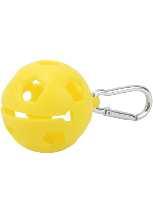 Sárga szilikon golf labda védőtok 85x46mm kulcstartóval