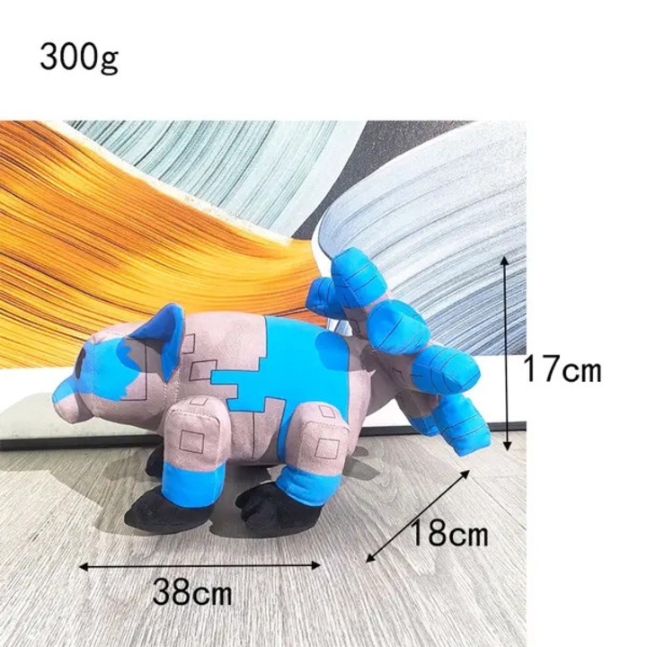 Plüssjáték, kilencfarkú róka, kék, 22cm