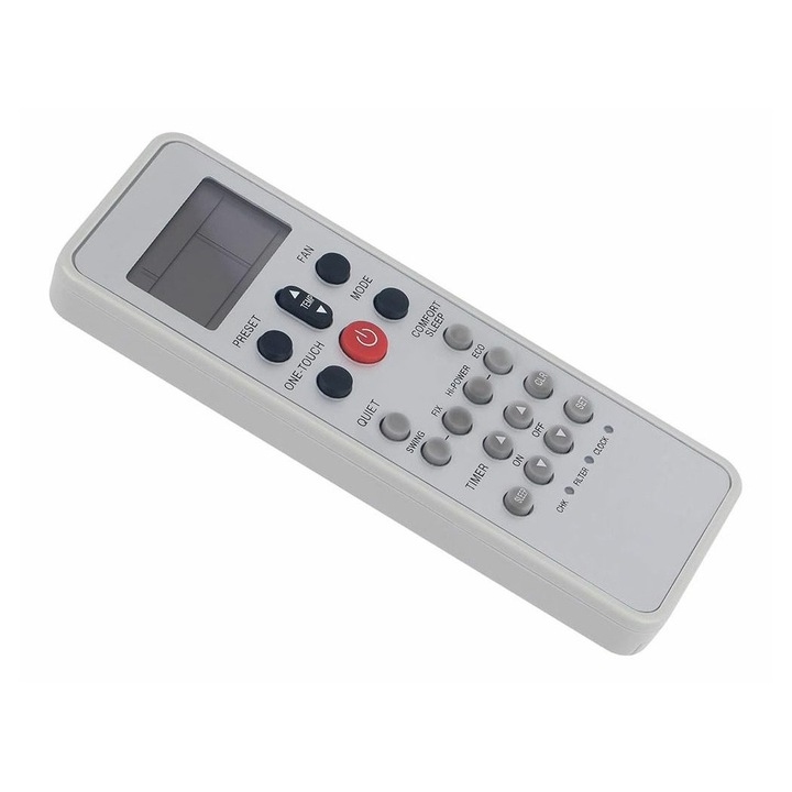 WC-L03SE légkondicionáló távirányító, OEM, ergonomikus, fehér, 15x5x2cm