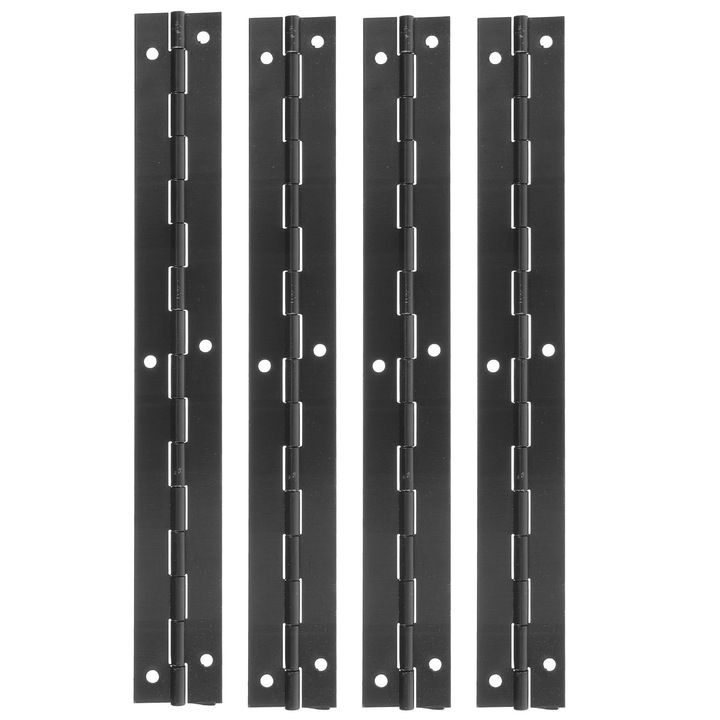 Метални панти YANYXR за дървени кутии, черни, 20x2.5x0.4см, комплект 4 броя