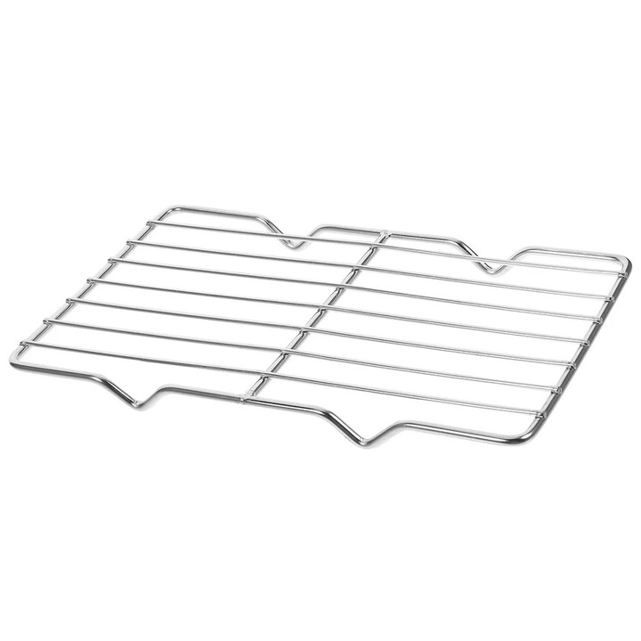 Gratar pentru cuptor ZYBLSSBB LSM2xh2262-BCS0054378, din otel inoxidabil rezistent la caldura, argintiu, 26 x 16 x 1.7 cm