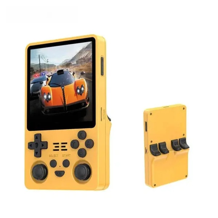 Consola portabila jocuri 4 inch 64GB galben 5000mAh