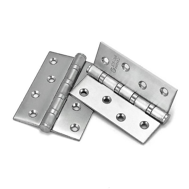 Rozsdamentes acél ajtópántok 10x4cm, 2 db-os szett