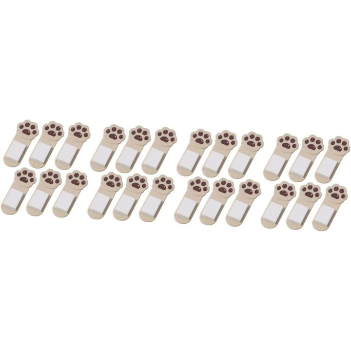 Set 24 Accesorii ridicare capac toaleta, autoadezive, diverse culori