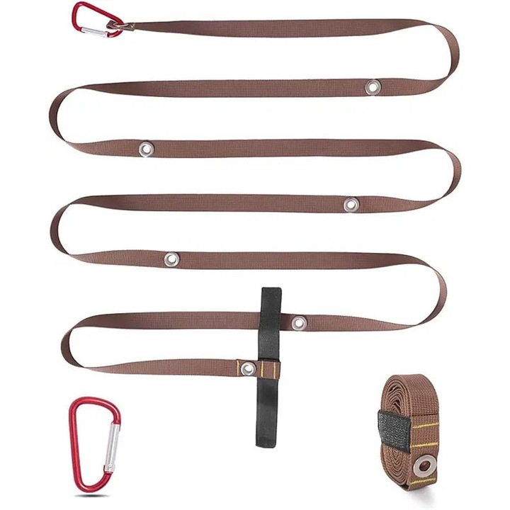 Sátorzsinór, 3m, nylon, khaki, 2cm széles