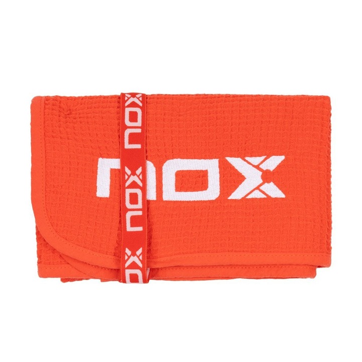 NOX Cotton pamut törölköző 50x90 cm piros-fehér elasztikus