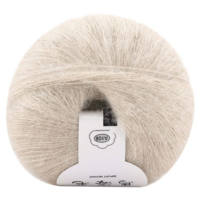 Puha moher fonal kötéshez, bézs, 1x50g