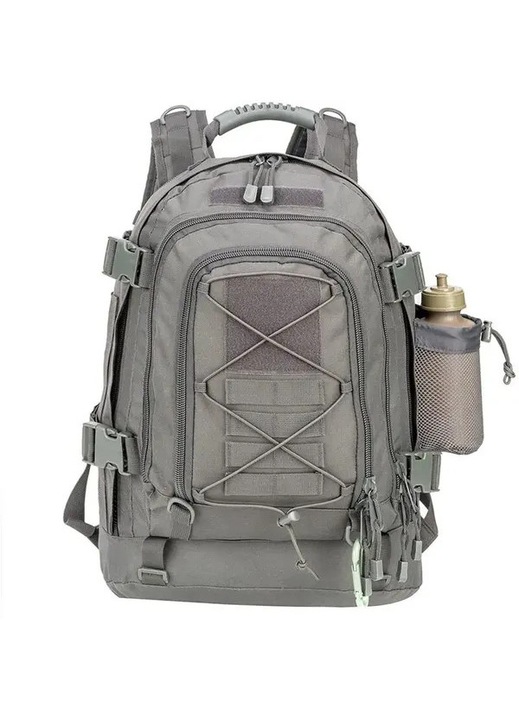 Túrahátizsák 60L nylon szürke unisex bővíthető