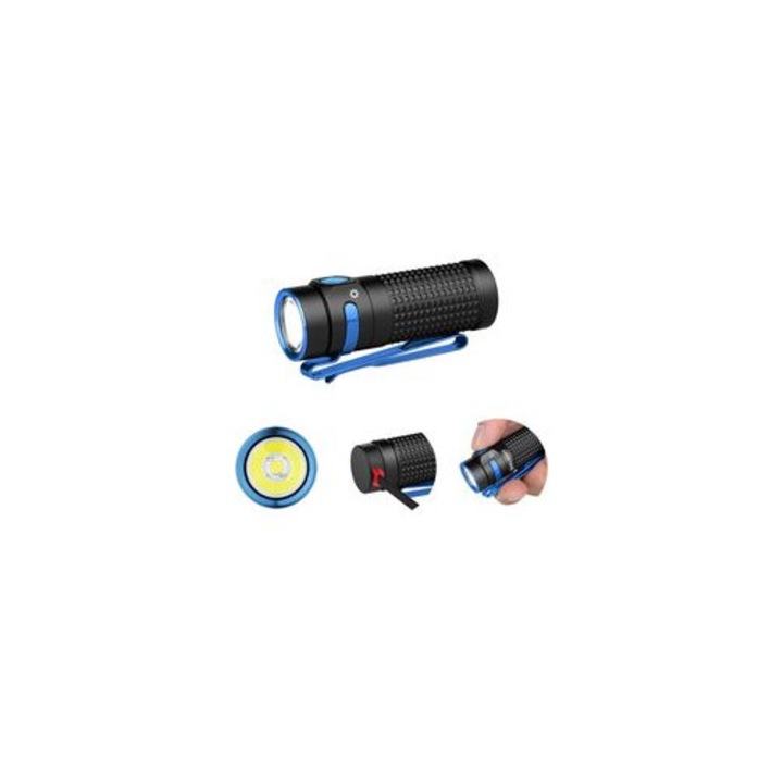 Újratölthető LED lámpa, 1300 lumen, fekete, 170m