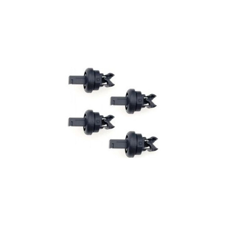 4 db fekete műanyag tetőcsomagtartó bilincs készlet 24.5x12.8mm