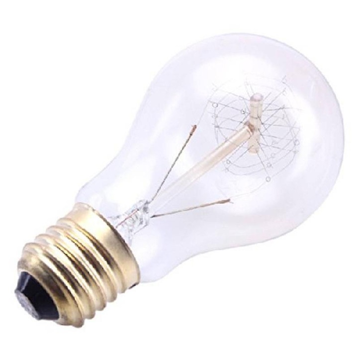 Izzó izzólámpa vintage E27 átlátszó üveg 6x11.5cm 40W 110V/220V