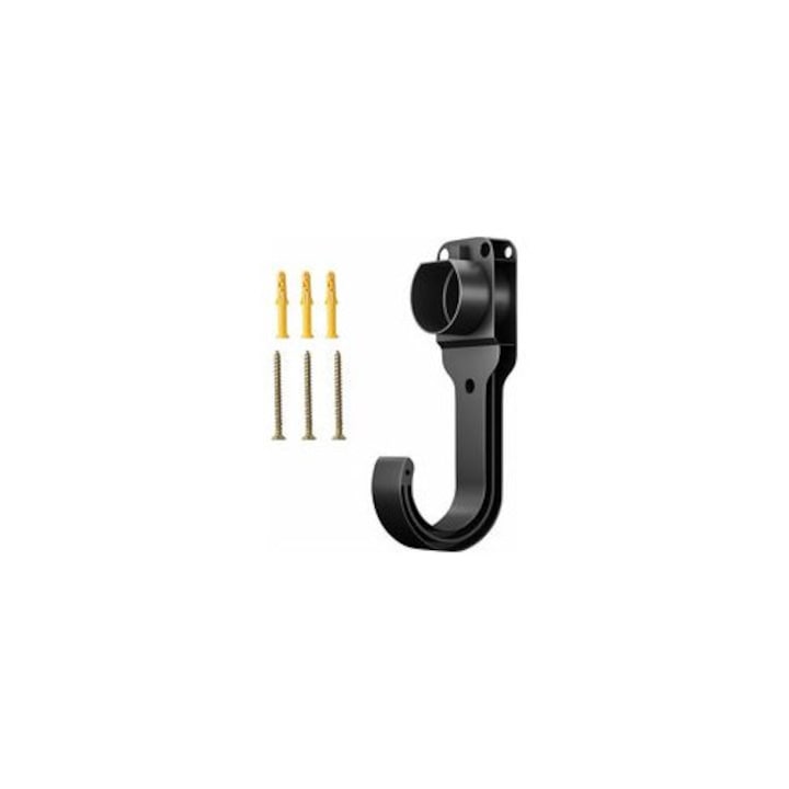 Suport cablu incarcare auto electric, montaj perete, standard UE, ABS, durabil