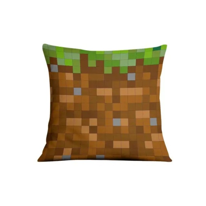 Minecraft Dirt Block dekoratív párnahuzat, többszínű, 45x45cm