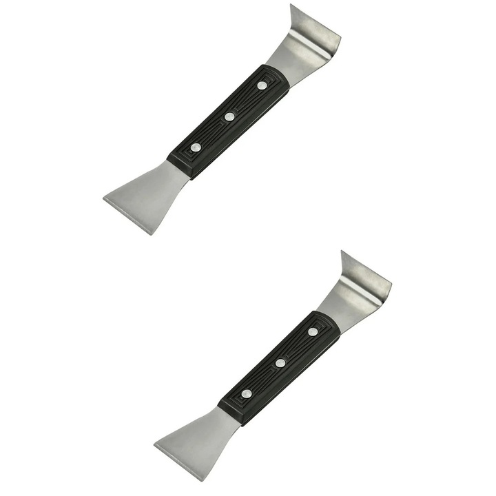 Spatula apicola, 2 bucati, otel inoxidabil si plastic, 20x4.5x2.8cm