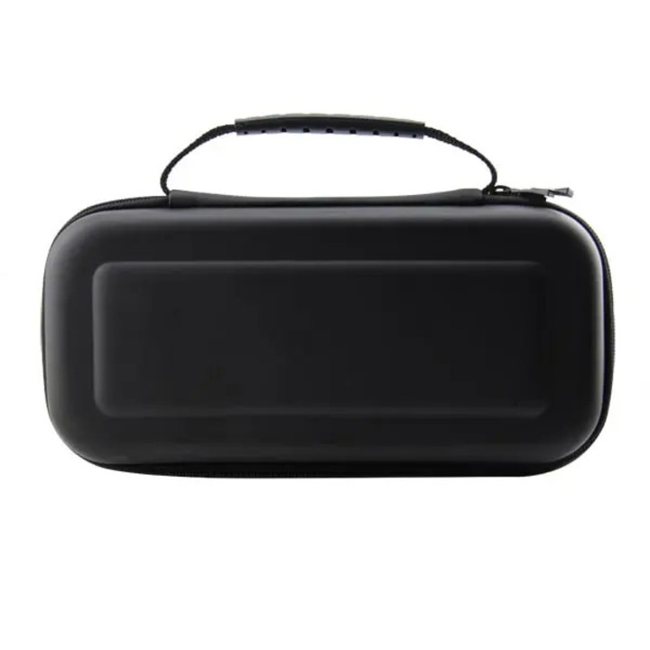 Пластмасов калъф за Nintendo Switch, черен, 26.5x12.5x3.5см, с отделения и водоустойчива защита