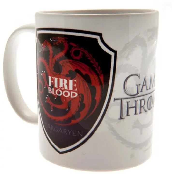 Game of Thrones Targaryen logós kerámia bögre 9x8cm 320ml