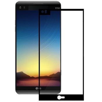Folie protectie sticla PROTECTS pentru LG V20, Skin Negru Folie protectie sticla PROTECTS pentru LG V20, Skin Negru