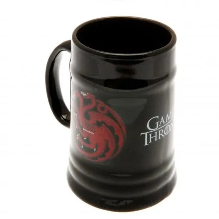 Cana ceramica Game of Thrones Targaryen 595ml 14x9cm