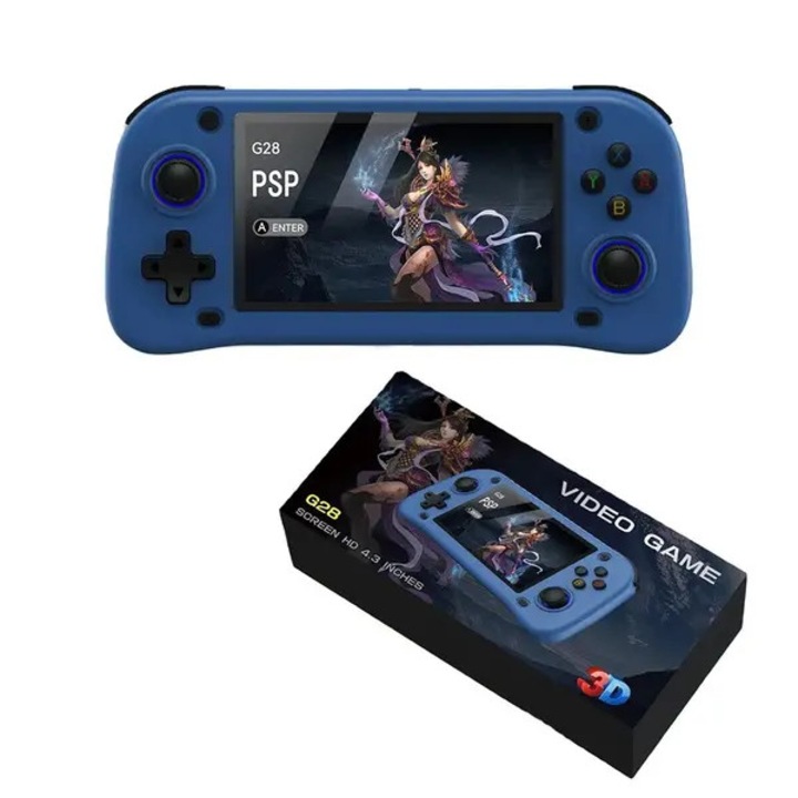 Consola Retro Portabila G28, 4.3 inch HD IPS, 64GB