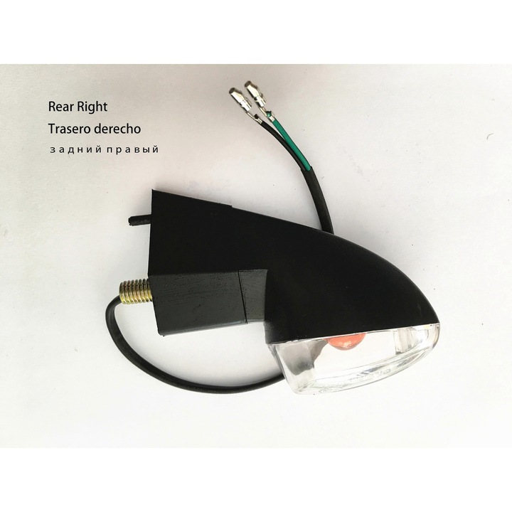 Motorkerékpár irányjelző készlet, OEM, Keeway Benelli Stels modellekhez, fekete, univerzális
