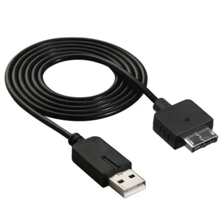USB töltő- és szinkronkábel Sony PS Vita 1000-hez, fekete, 1m