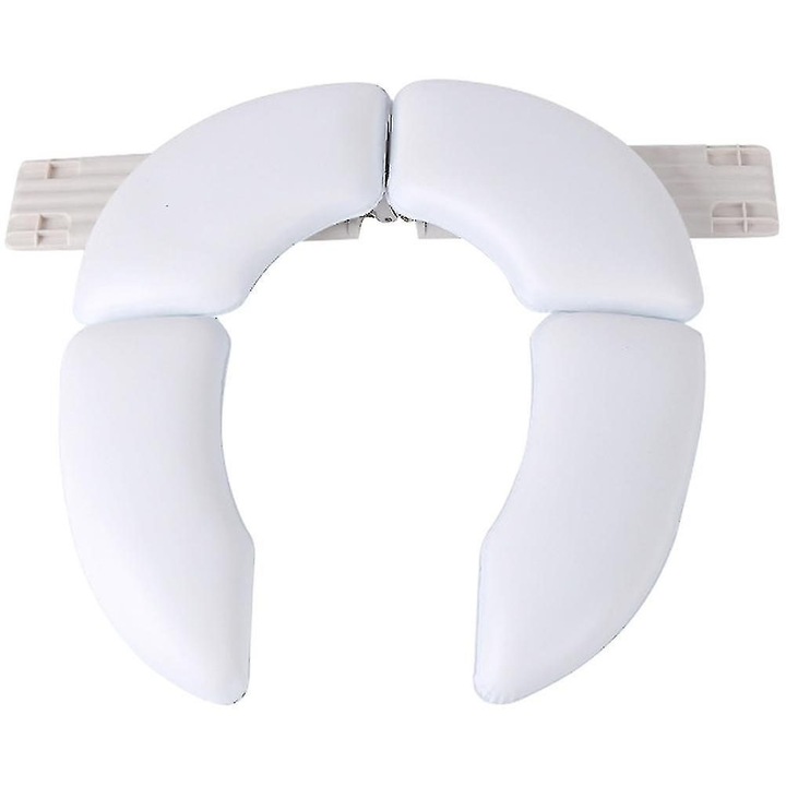 Scaun antrenament toaleta copil alb pliabil 19x17x1.9cm