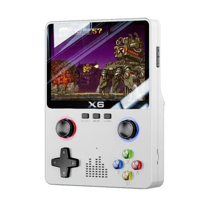 Consola portabila jocuri, 3.5 inch IPS, joystick dublu, 2000mAh, multicolor