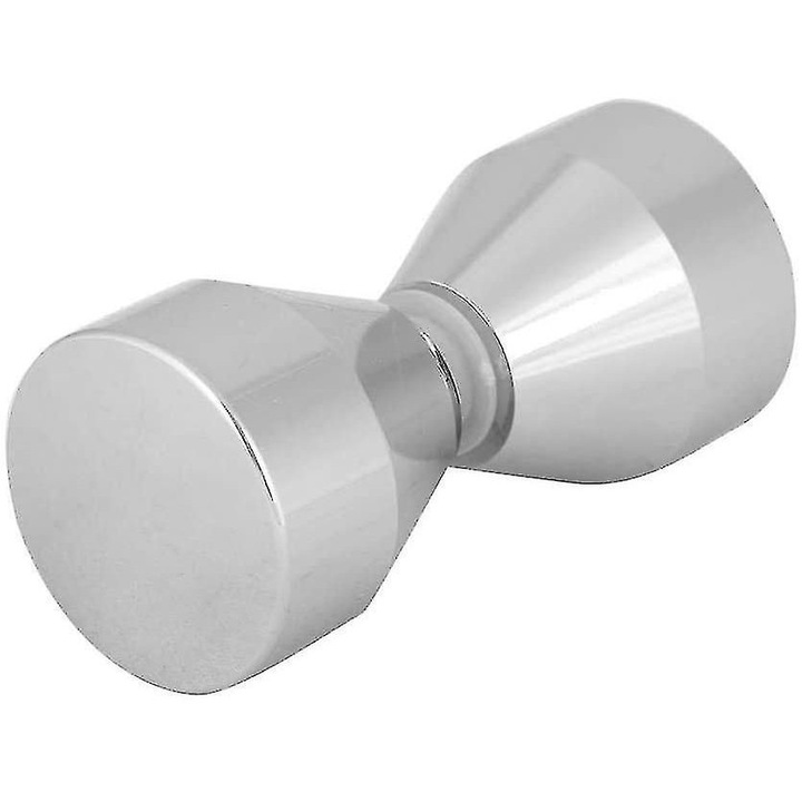 Ergonomikus krómozott alumínium ajtókilincs, ezüst, 3x6cm szett