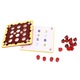 Joc de memorie lemn urs desenat, educativ, 22.6x22.6x2.4cm, multicolor, 3+ ani