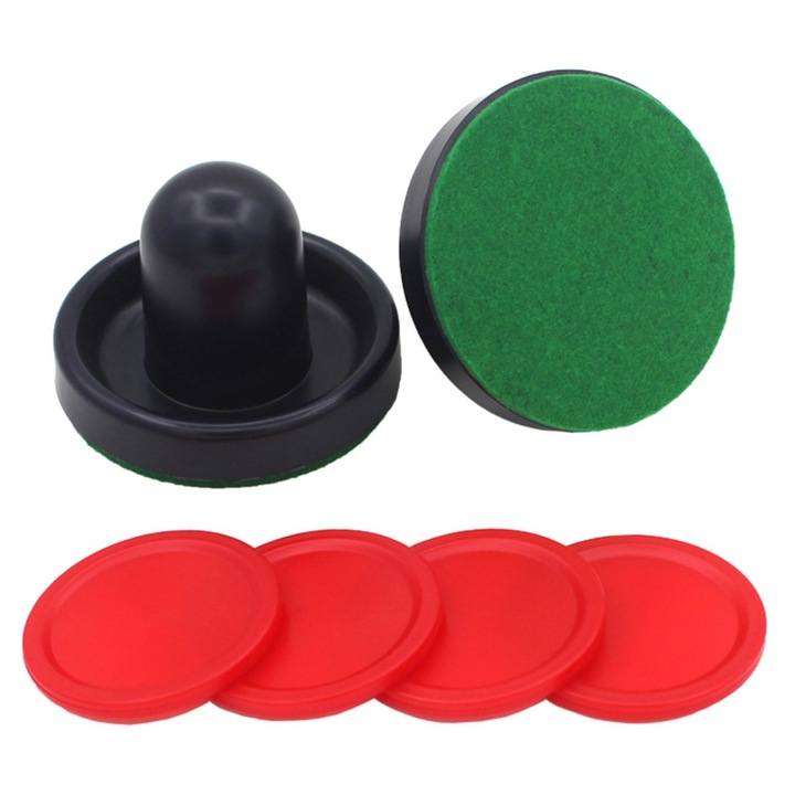 Set accesorii air hockey plastic albastru inchis 7.6x5.1cm usor rezistent la rugina