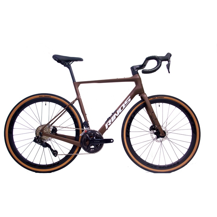 RINOS Karbon Terepgravel Sandman8.0 Shimano 105 Di2 Kávé Kávé L