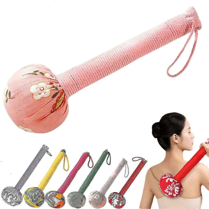 Ütögető masszírozó ürömből, 26cm, rózsaszín